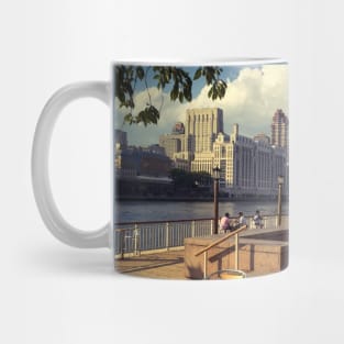 Roosevelt Island Street Skyline New York City Mug